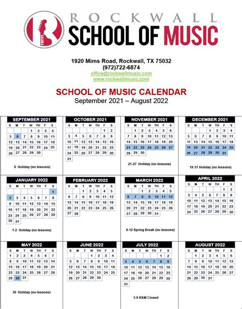 Isthmus Music Calendar